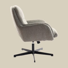 Kleine Fauteuil Draaibaar Grijsbruin