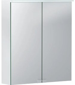 Geberit Option spiegelkast met verlichting - 60x67.7cm - 2 deuren - dubbel spiegelend - wit 500.273.00.1