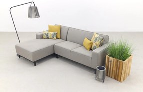 Boavista Sunbrella loungebank chaise longue - Nature Grey - 2-delig - rechts