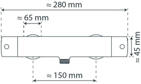 Schutte Vita thermostatische douchekraan chroom