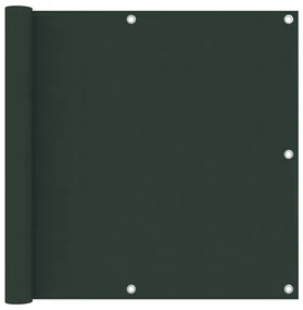 vidaXL Balkonscherm 90x400 cm oxford stof donkergroen