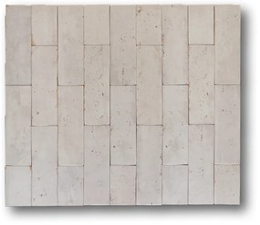 Hoogglans Handvorm Wandtegel 5x16 Cm Celebes Wit A457