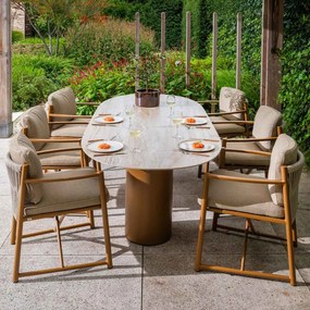 4 Seasons Colorado tuintafel 240 x 105 cm ovaal - amber