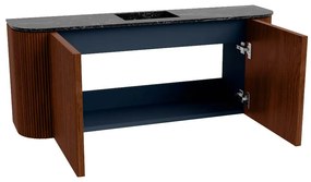 Mondiaz Joya DLux 105cm toiletmeubel ronding links/rechts ruby met wastafel faye midden zonder kraangat lava