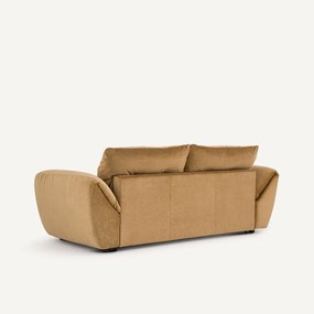 3-zits slaapbank in linnen fluweel, EDGAR