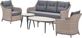 Garden Impressions Nova loungeset 5-delig - Lucas loungetafels