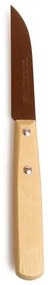 Schilmesje gebogen, Nogent, beukenhouten handvat, 18 cm