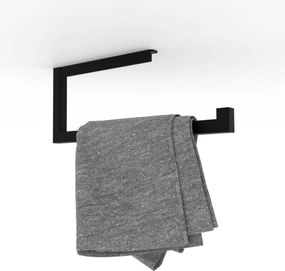 Looox Roll Handdoekhouder 35x14 cm Mat Zwart