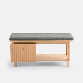 Eiken en fineer opbergbank, Groove