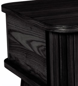 Zuiver Barbier Black Zwart Retro Nachtkastje - 45x45x59cm.