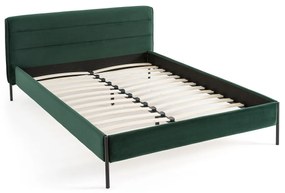 Opgevuld bed in fluweel met bedbodem, Obias