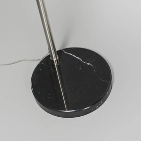 Moderne booglamp staal met marmeren voet - XXL Modern Binnenverlichting Lamp