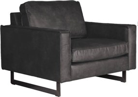 Loveseat - Riverdance - leer Colorado antraciet 01