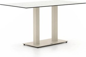 Tuin eettafel Forza | Rechthoekig | Tuintafel Kunststof | 140x80cm | 4 personen | Kees Smit Tuinmeubelen