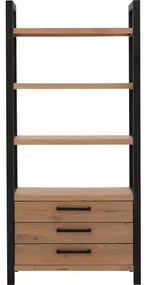 Goossens Wandmeubel Santos, 3 laden, 3 open vakken 200 cm hoog