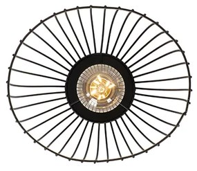 Design plafondlamp zwart draad 20cm - Pua