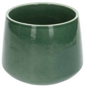 Bloempot'Juul', aardewerk, groen,Ø 17 cm