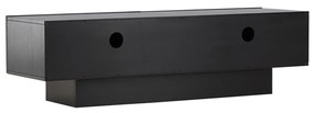 TV Meubel Met Opbergruimte Zwart - 160x47x45cm.