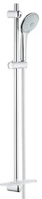 GROHE Euphoria 110 Massage Glijstangset - 90cm - ronde handdouche - 3 straalsoorten - gladde doucheslang - met zeepschaal - chroom 27226001