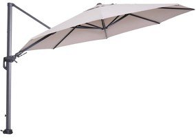 Garden Impressions Hawaii zweefparasol Ø350 cm - frame carbon black - doek zand