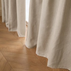 Verduisteringsgordijn in gewassen linnen, ruflette-afwerking, PRIVATE