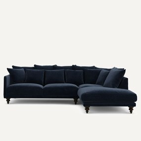 Chenille fluwelen hoekbank, Lazare