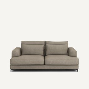 3-zits slaapbank met textuur linnen viscose, Marsile