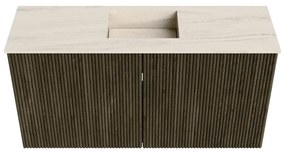 Mondiaz Joya DLux 80cm toiletmeubel shadow met wastafel faye midden 1 kraangat meli
