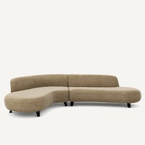 Hoekbank stonewashed fluweel, Rosebury