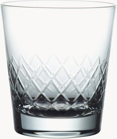 Mondgeblazen kristallen whisky glazen Lattice, 4-delig