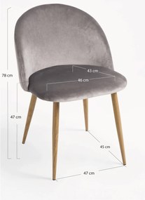 Vint Fluwelen Stoel