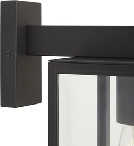 Industriële buiten wandlamp donker grijs IP44 - Sutton down
