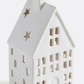 Kaarshouder in hotel vorm, in keramiek, Caspar