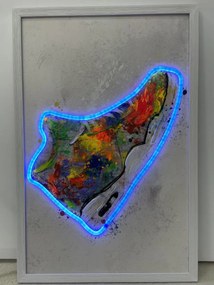 Neon Art Baseball Sneakers