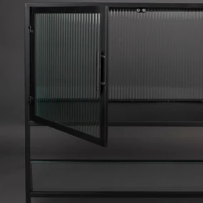 Dutchbone Boli Dressoir Met Ribbel Glas - 150x38x90cm.