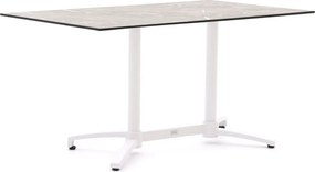 Inklapbare tafel Bellagio | Vierkant | Tuintafel Kunststof | 140x80cm | 4 personen | Kees Smit Tuinmeubelen