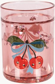Kindertumblers Cherry Bow met glitters, 2-delig