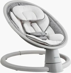 VEVOR Baby Swing, 5-snelheden babywipstoel, draagbare babyschommel met afstandsbediening, touchscreen, Bluetooth-muziek, 10 liedjes en 5-punts veiligheidsgordel voor kinderen van 0-9 maanden tot 9 kg