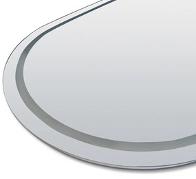 Saniclear Triova ovale spiegel 100x70cm met verwarming, directe en indirecte verlichting