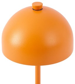 Buitenlamp met dimmer Tafellamp met dimmer oranje incl. LED IP54 oplaadbaar met laadstation - Squirrel Modern IP54 Buitenverlichting rond Lamp