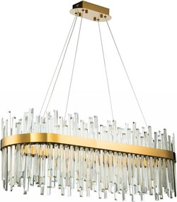 Kristallen plafondlamp goud APP1513-CP80