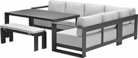 Garden Impressions Malakka lounge dining set 6-delig - valley sand