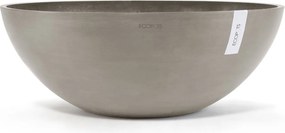 Ecopots bloempot Vienna 70  - Rond - Taupe - Diameter 70 x H25,3 cm