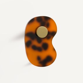 Set van 3 kapstokken in gekleurd acetaat, Paula