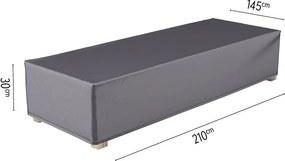 Platinum Aerocover loungebedhoes - Ademende hoes voor loungebed tot een lengte van 210cm