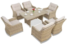 Tuinpunt Technorattan set Toledo Premium beige