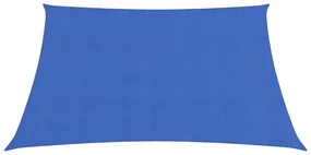vidaXL Zonnezeil 160 g/m² 2x2 m HDPE blauw