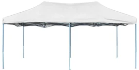 vidaXL Partytent inklapbaar 3x6 m staal wit