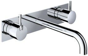 Hotbath Cobber inbouw wastafelkraan 25cm met plaat chroom