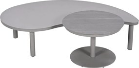 Garden Impressions Zante loungetafels set van 2 - taupe - cantostone Napoli sand